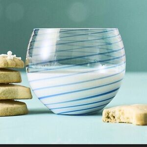 Anthropologie NWT Arabesque Stemless Wine Glass